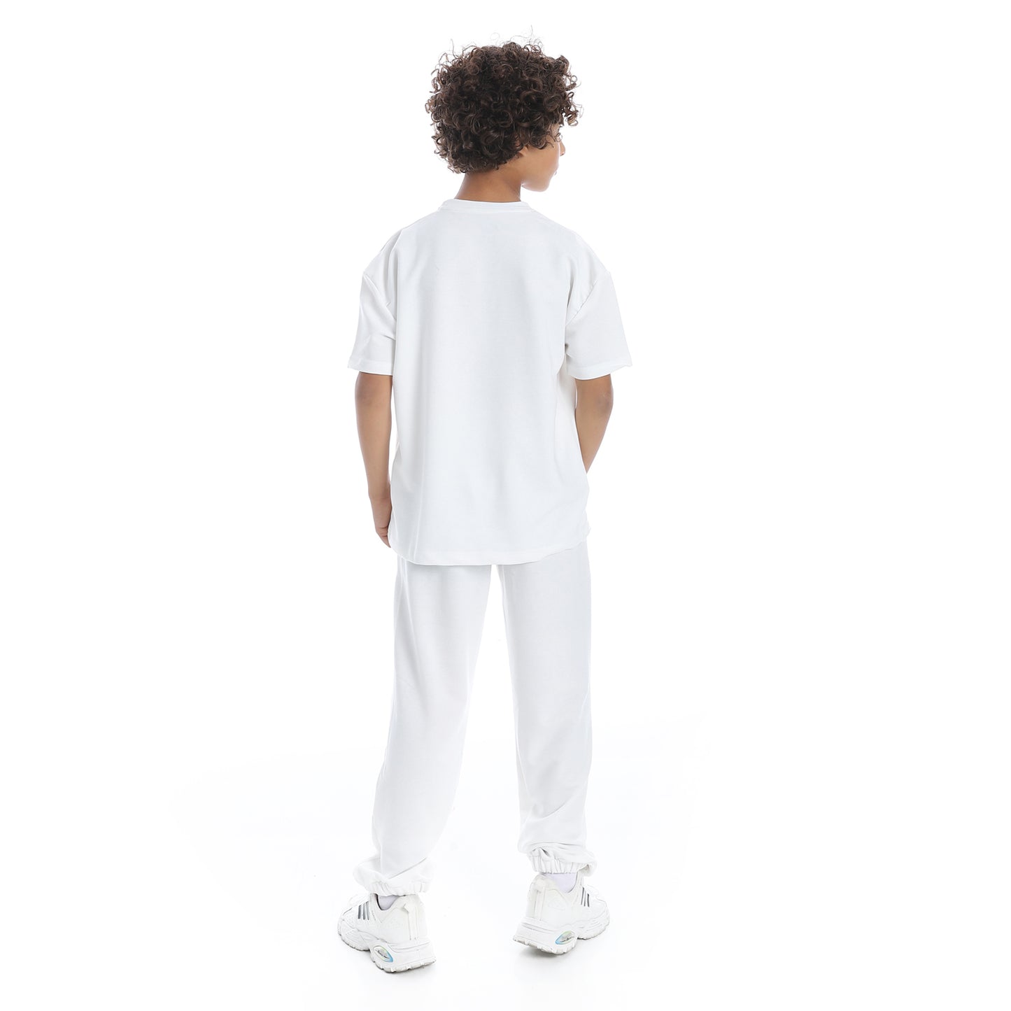 Front-Printed Pajama Set with Pants for Kids