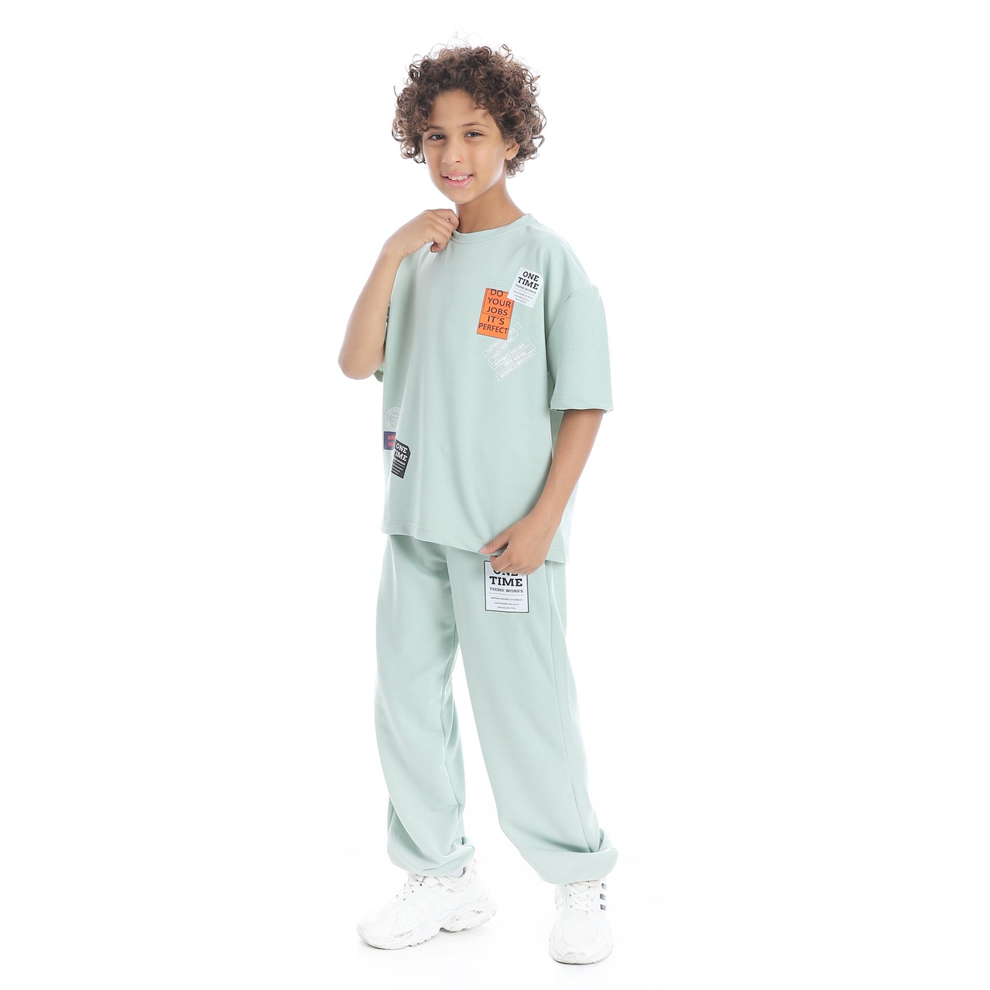 Half Sleeves Printed Pajama Set for Teenagers