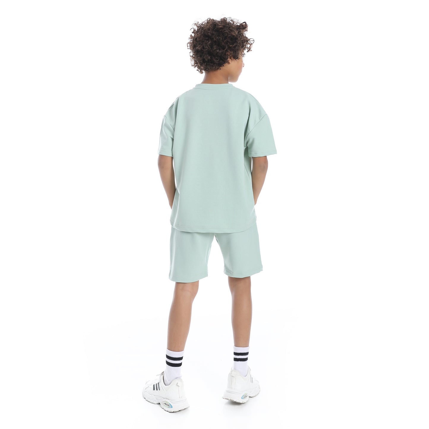 Bear Printed Pajama Set with Short for Teenagers