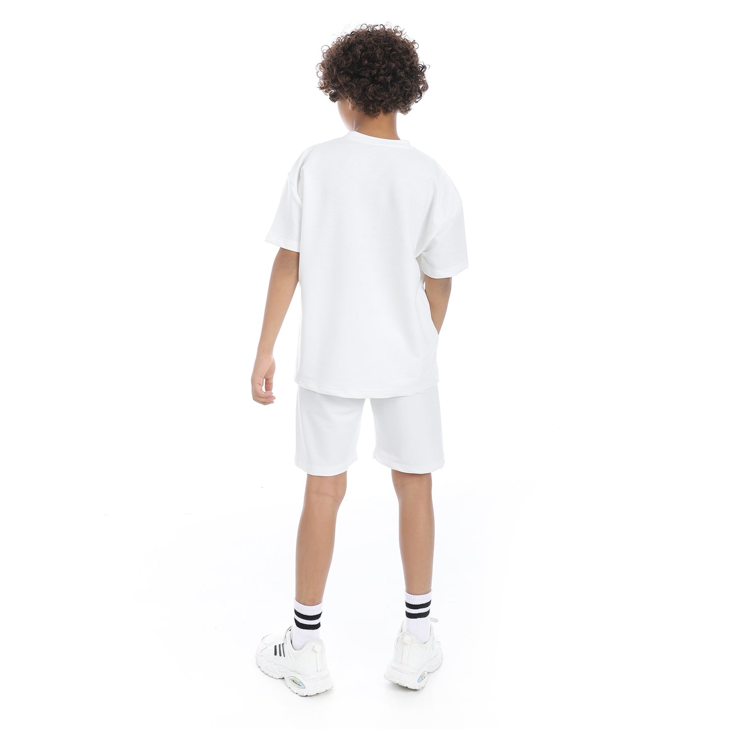Bear Printed Pajama Set with Short for Teenagers