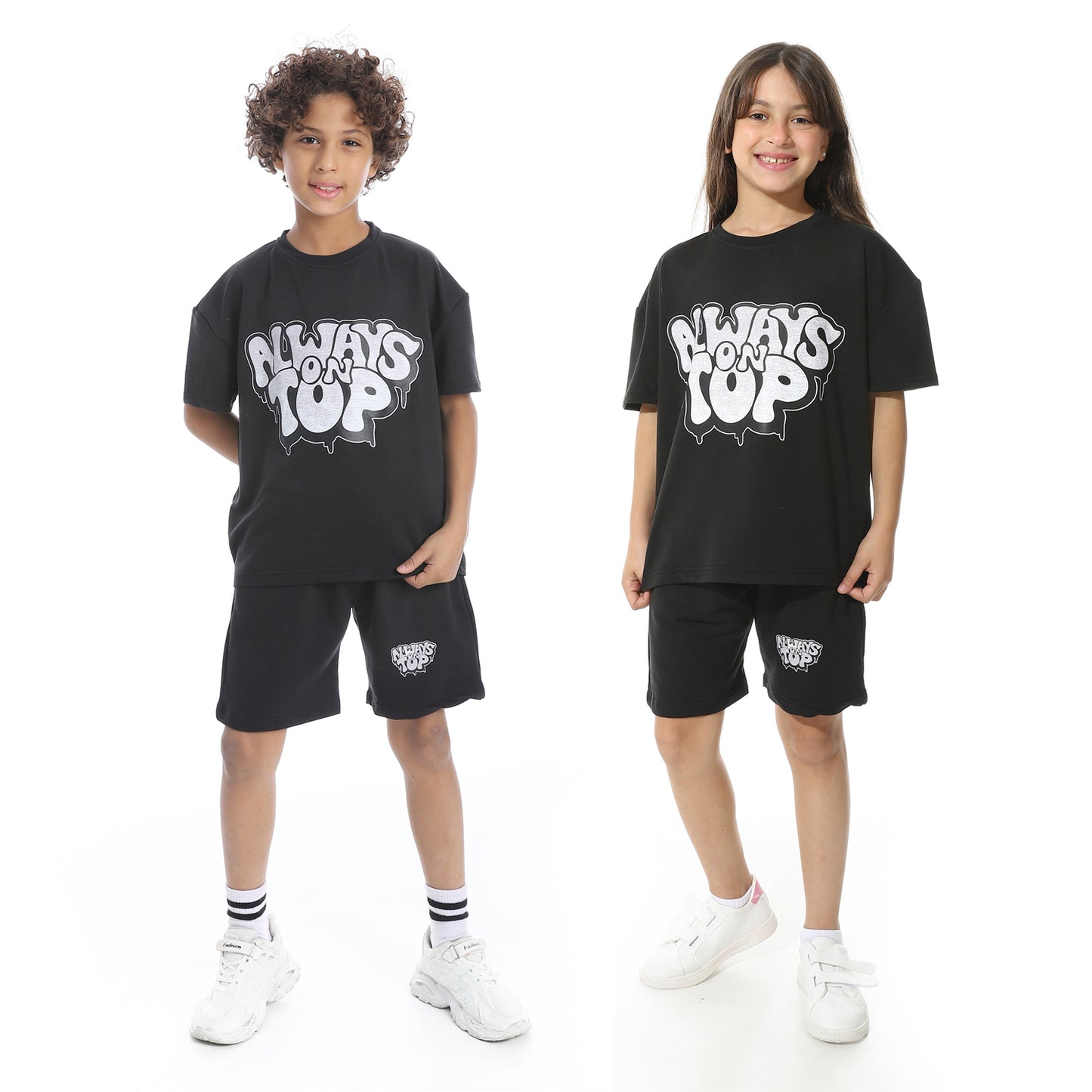 Front Printed Short Pajama Set for Kids