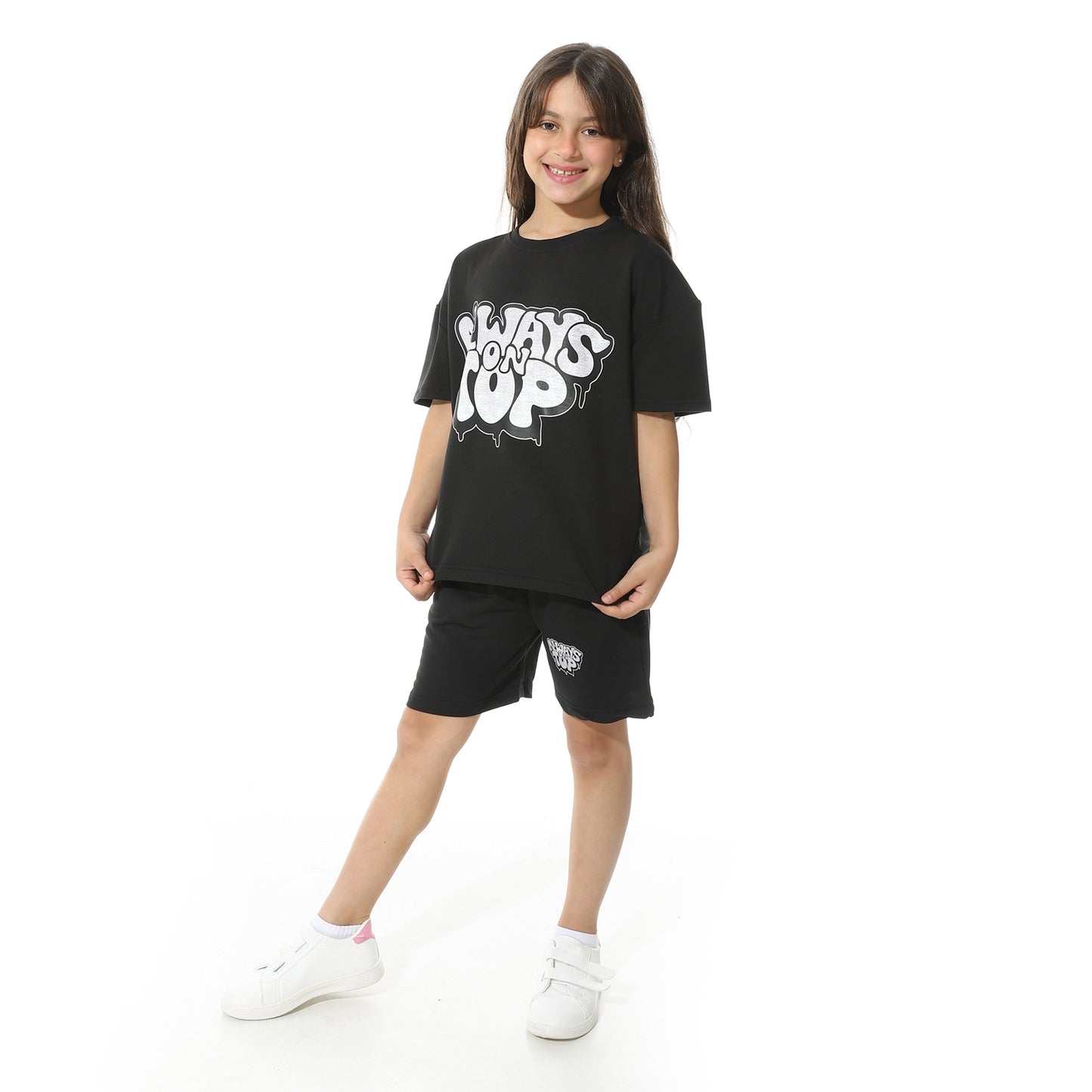 Front Printed Short Pajama Set for Kids