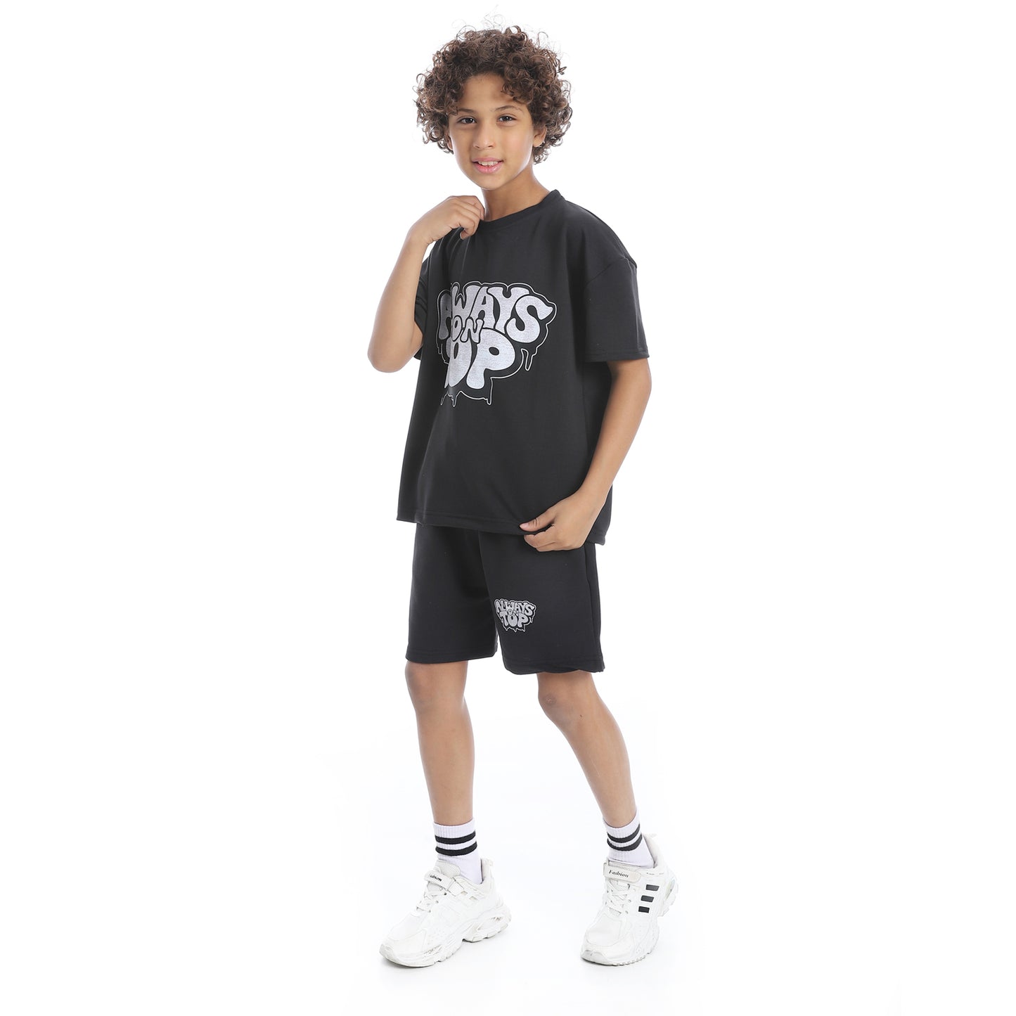 Front Printed Short Pajama Set for Kids