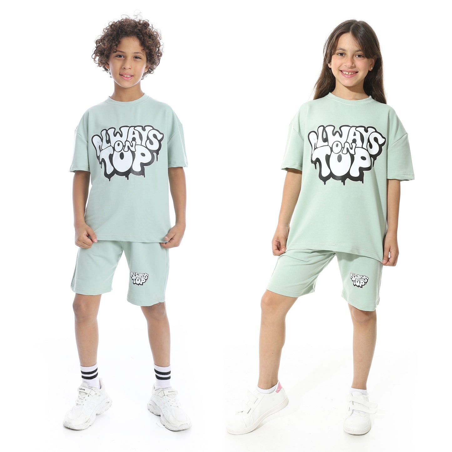 Front Printed Short Pajama Set for Kids