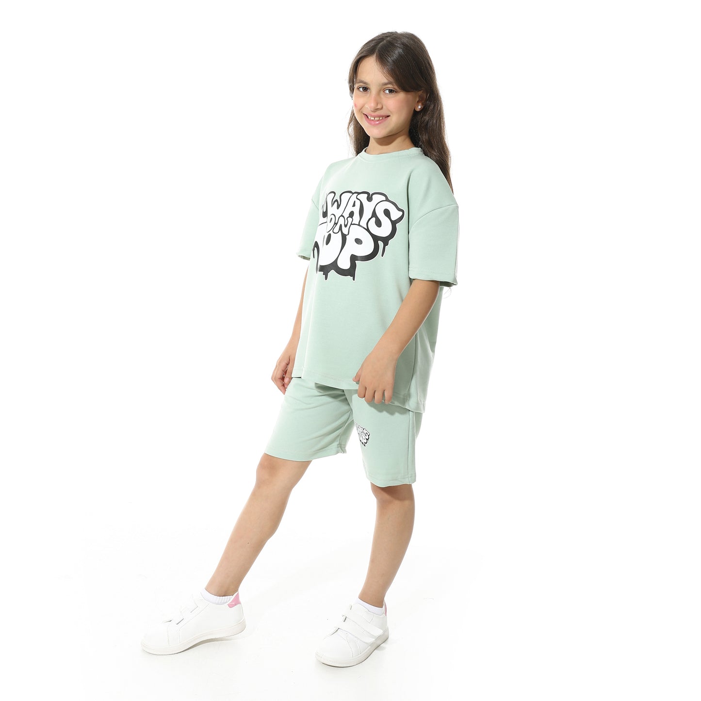 Front Printed Short Pajama Set for Kids