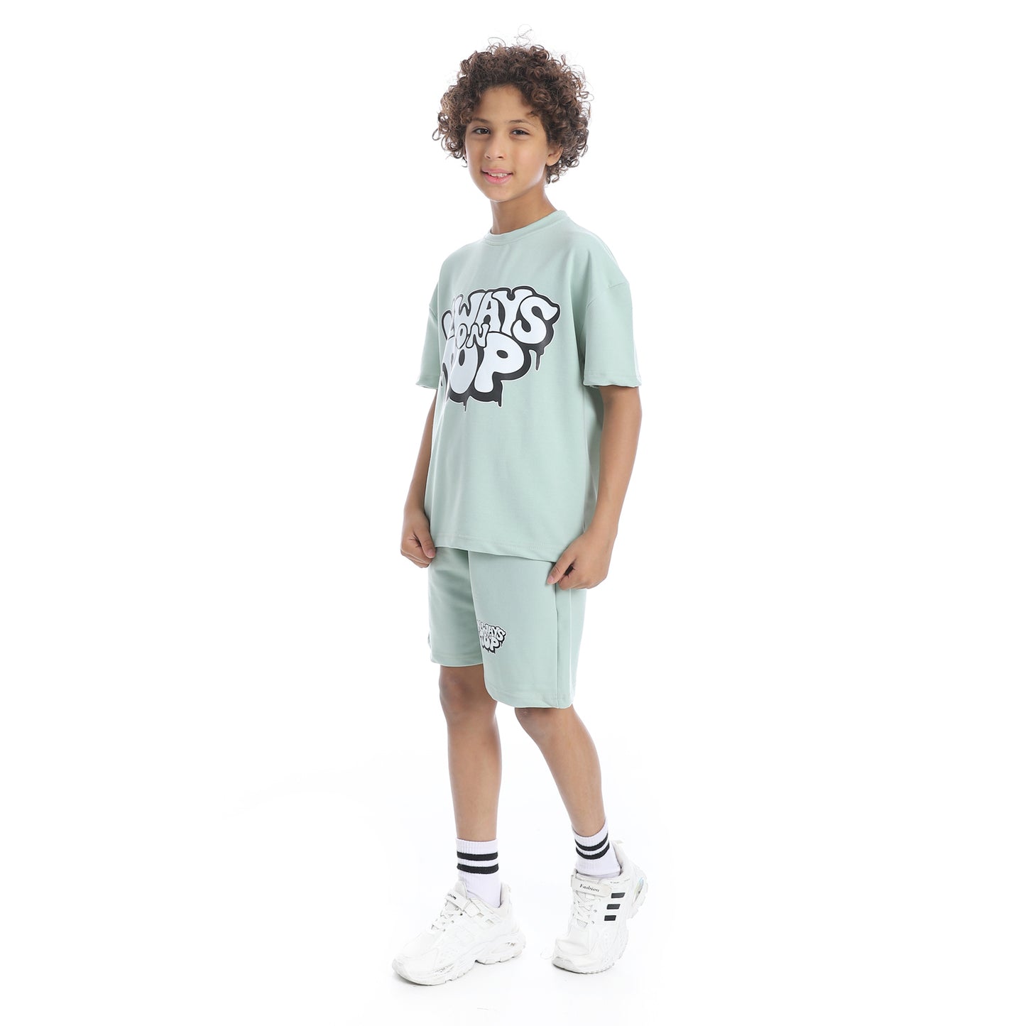 Front Printed Short Pajama Set for Kids