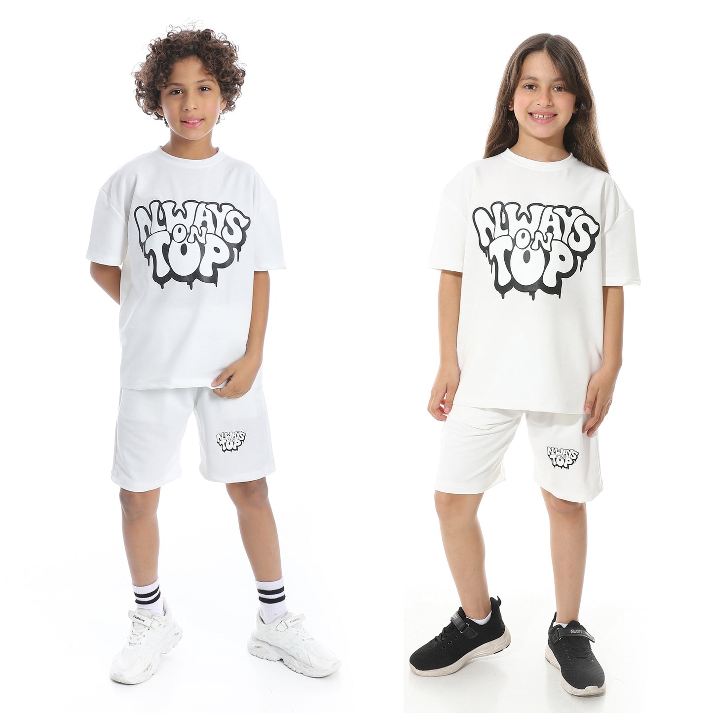 Front Printed Short Pajama Set for Kids