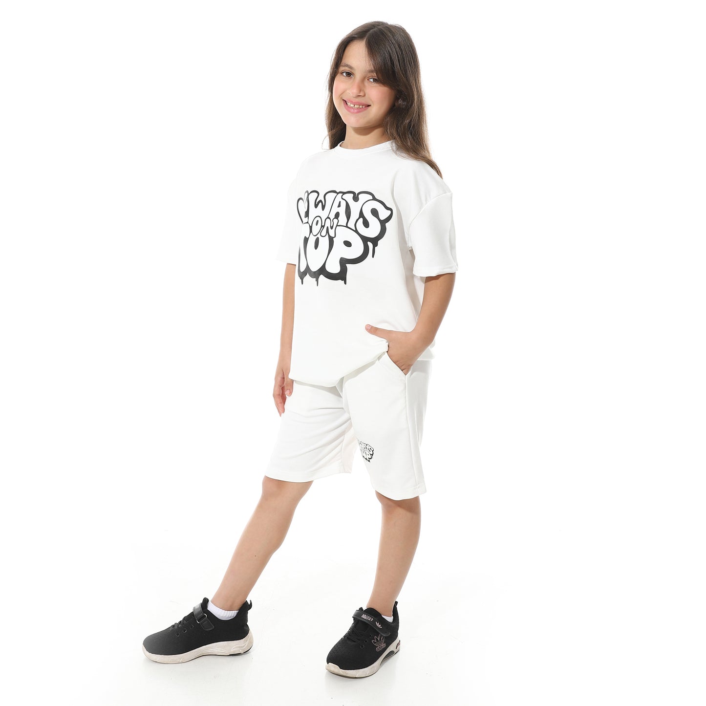 Front Printed Short Pajama Set for Kids