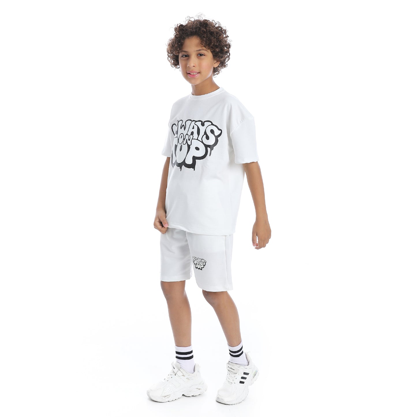 Front Printed Short Pajama Set for Kids