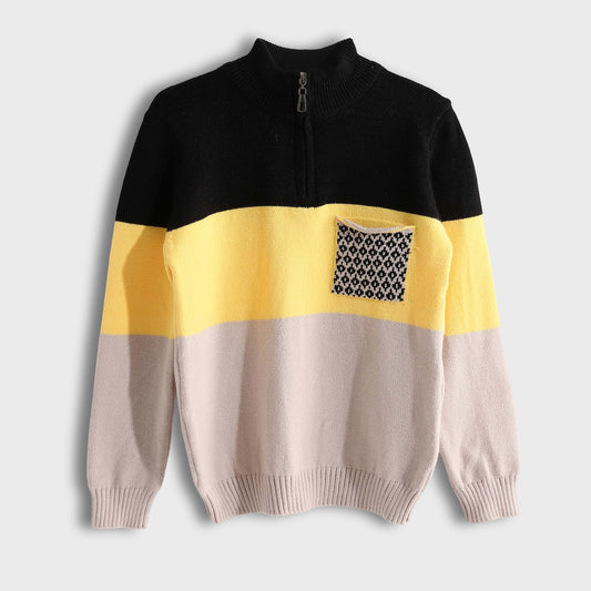 Half Zipper Pullover - بلوفر بنصف سحاب