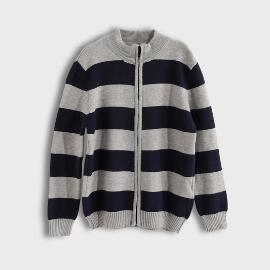 Long Zipper Pullover - بلوفر طويل بسحاب