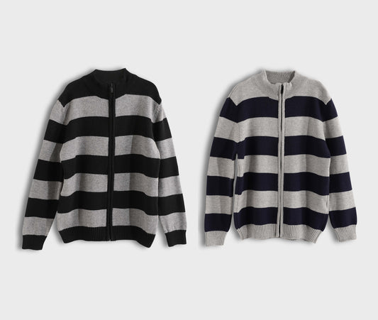 Bundle Of 2 Long Zipper Pullover