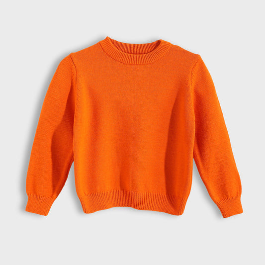 Round Neck Plain Pullover