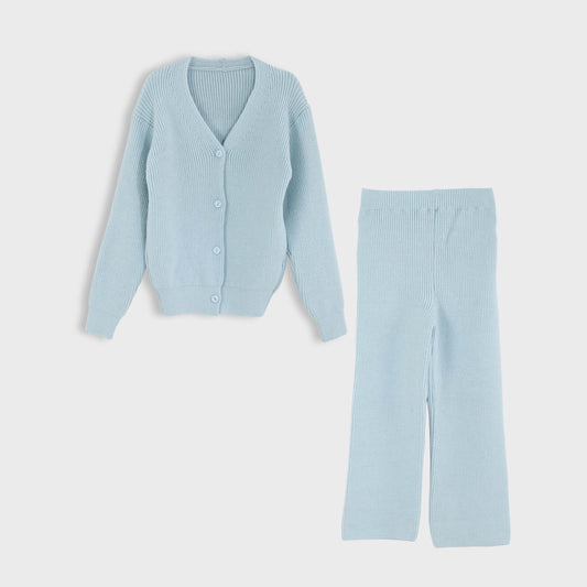 Girls Wool Sweater & Pants Set
