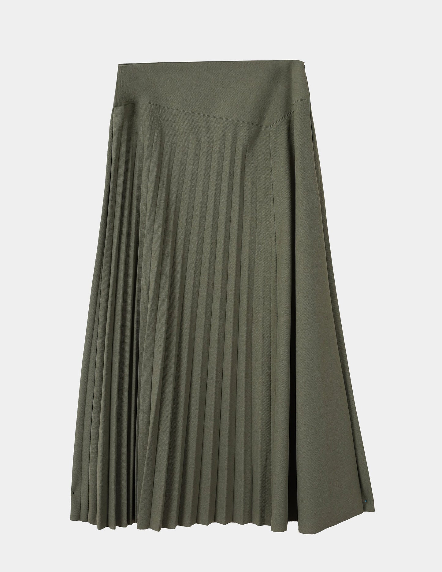 Pleated Velvet Skirt