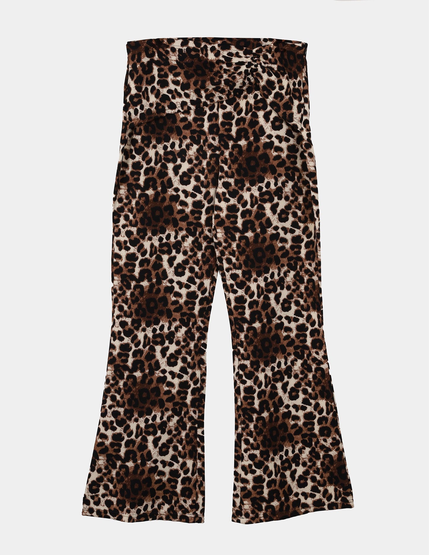 Leopard Print Flared Pants