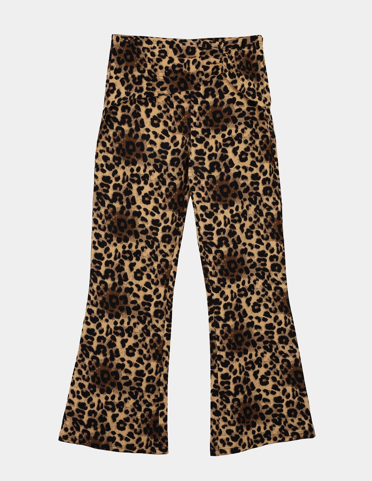 Leopard Print Flared Pants