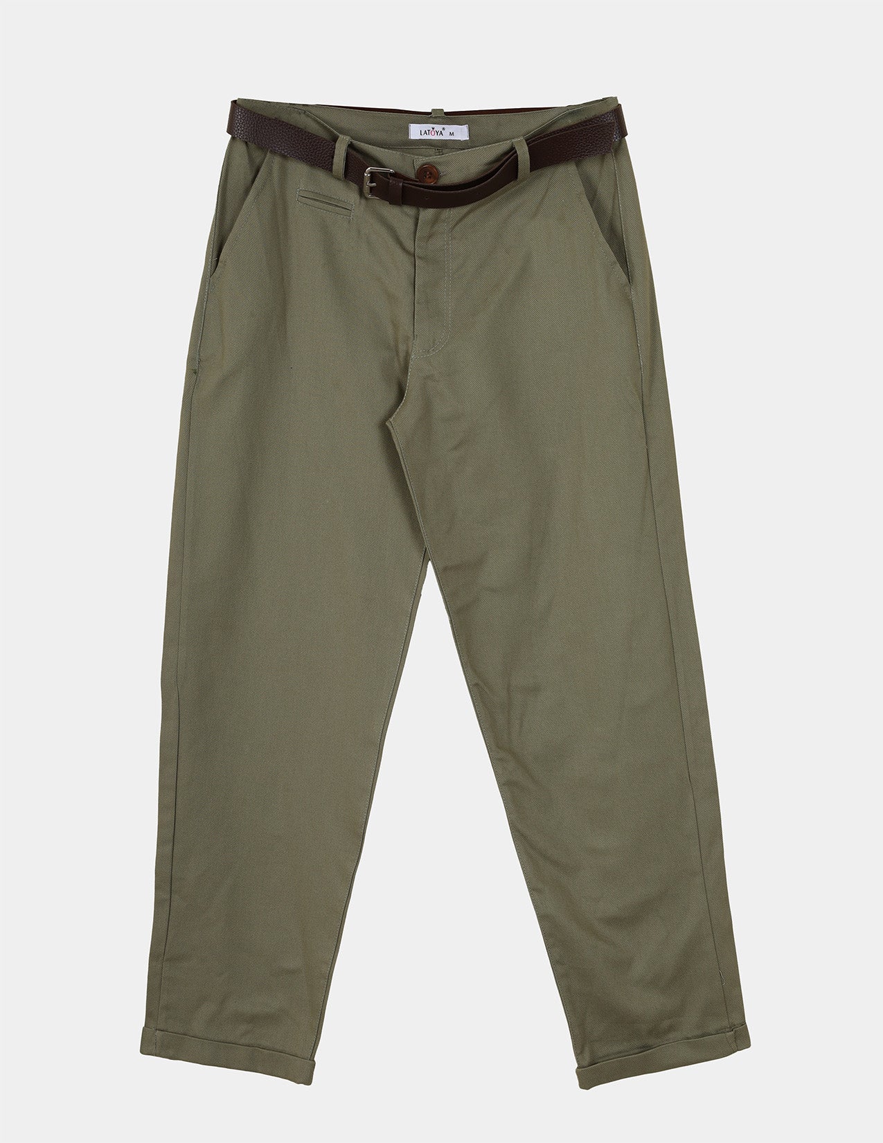 Belted Tapered Pants