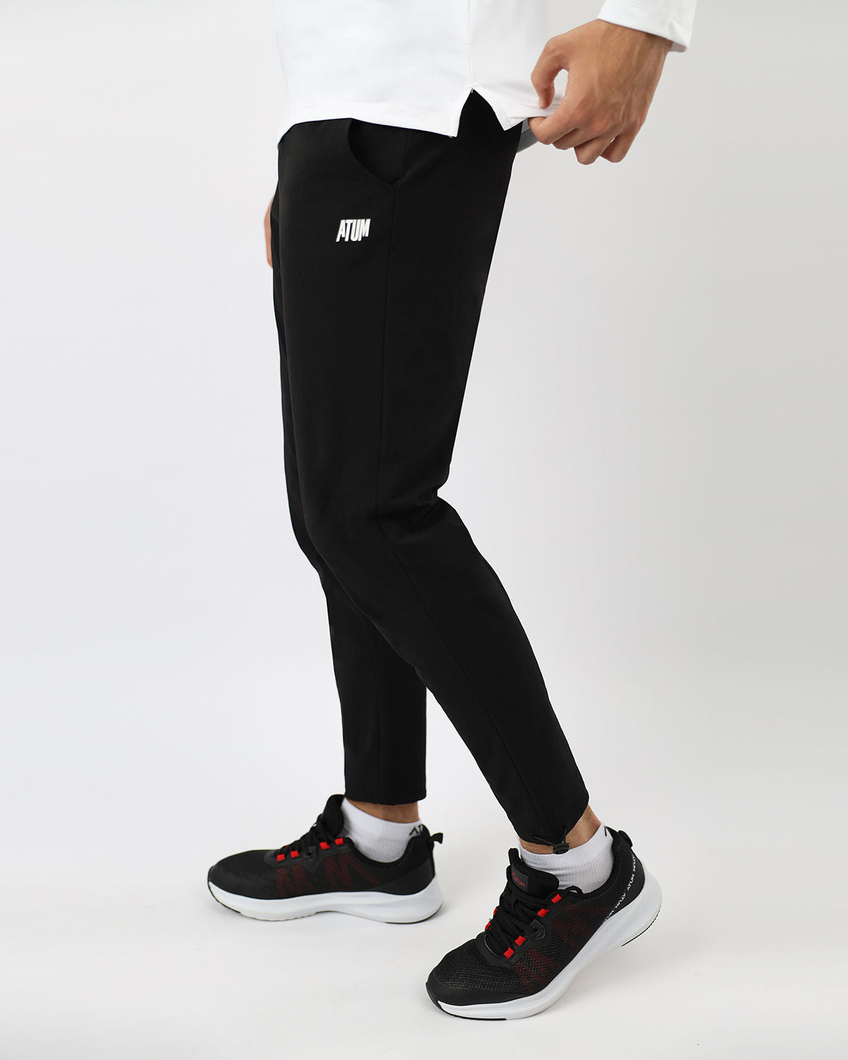 Black Slim-Fit Jogger Pants