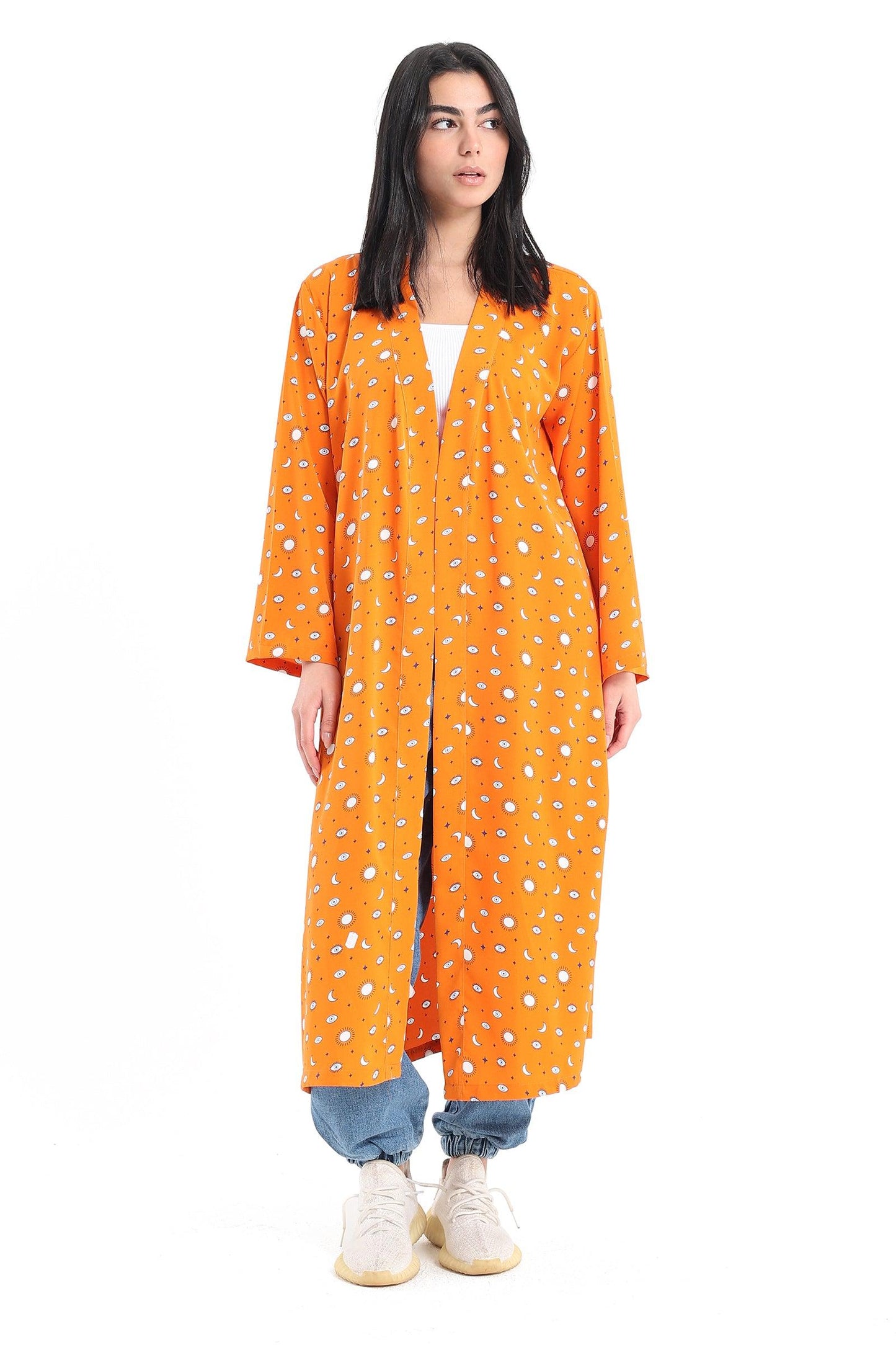 Printed Long Sleeves Kimono