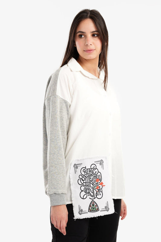 Casual Poplin & Melton Shirt