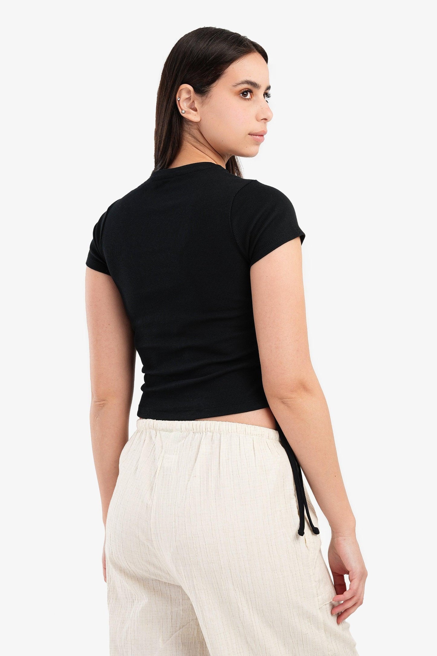 Crop Top with Side Drawstring