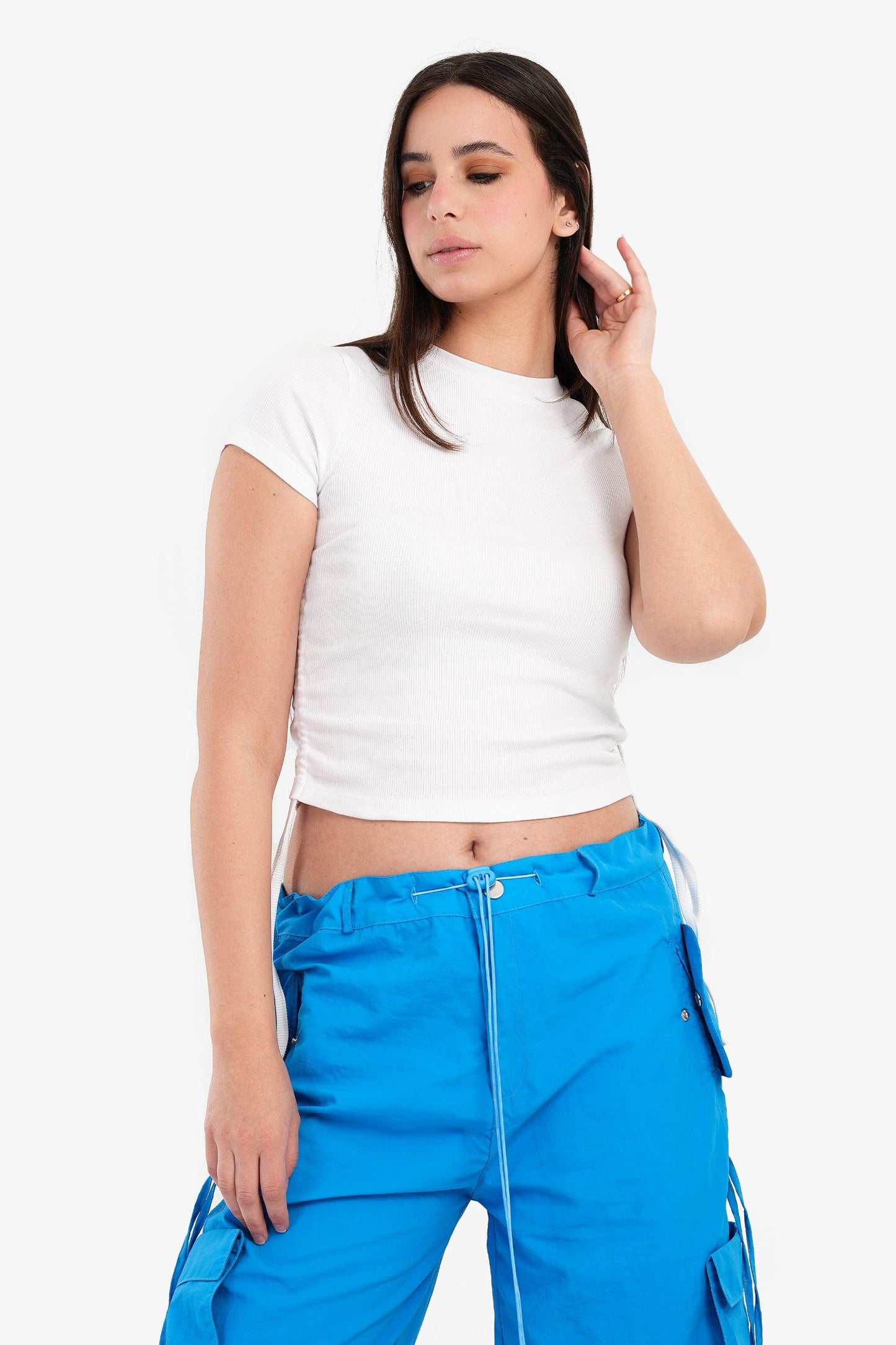 Crop Top with Side Drawstring