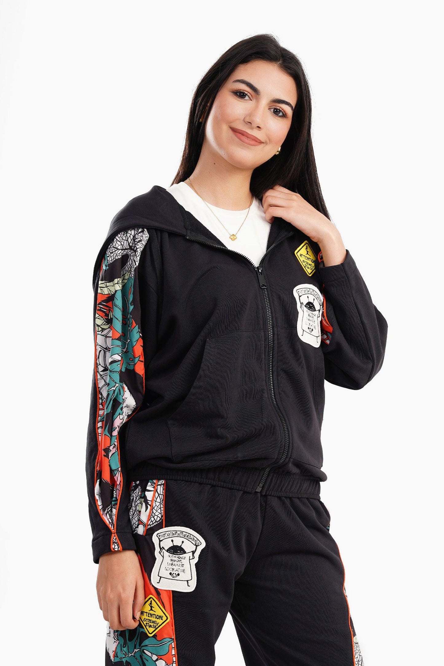 Melton Hooded Lounge Jacket