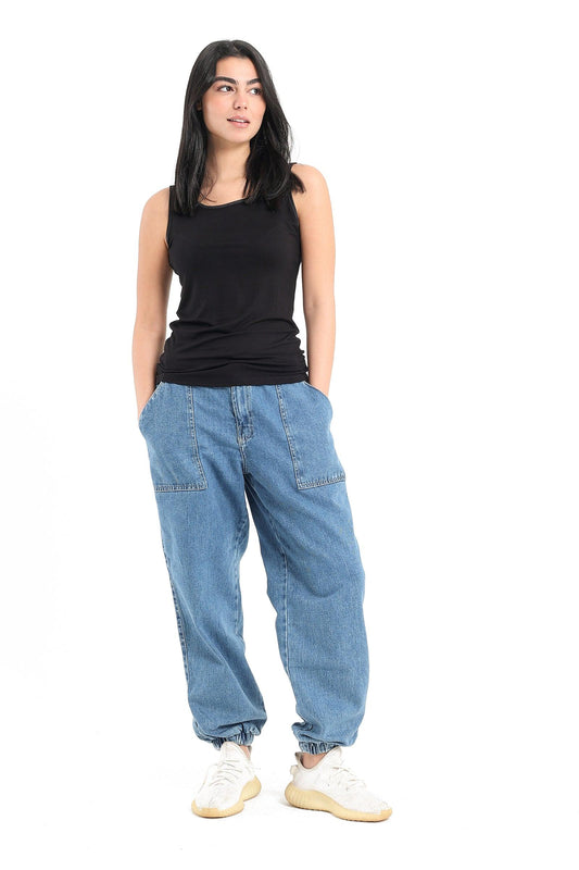 Round Neck Sleeveless Top