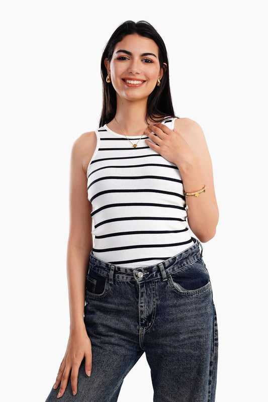 Top with Horizontal Stripes