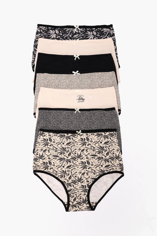 مجموعة من 7 سراويل داخلية كاملة ملونة