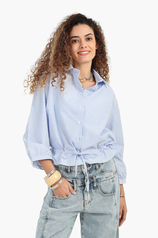 قميص مخطط مريح