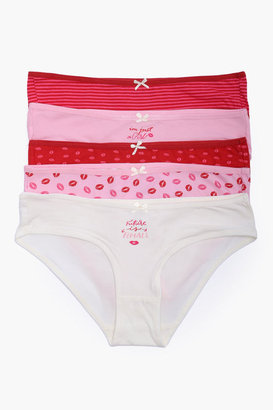 مجموعة من 5 سراويل بيكيني ملونة