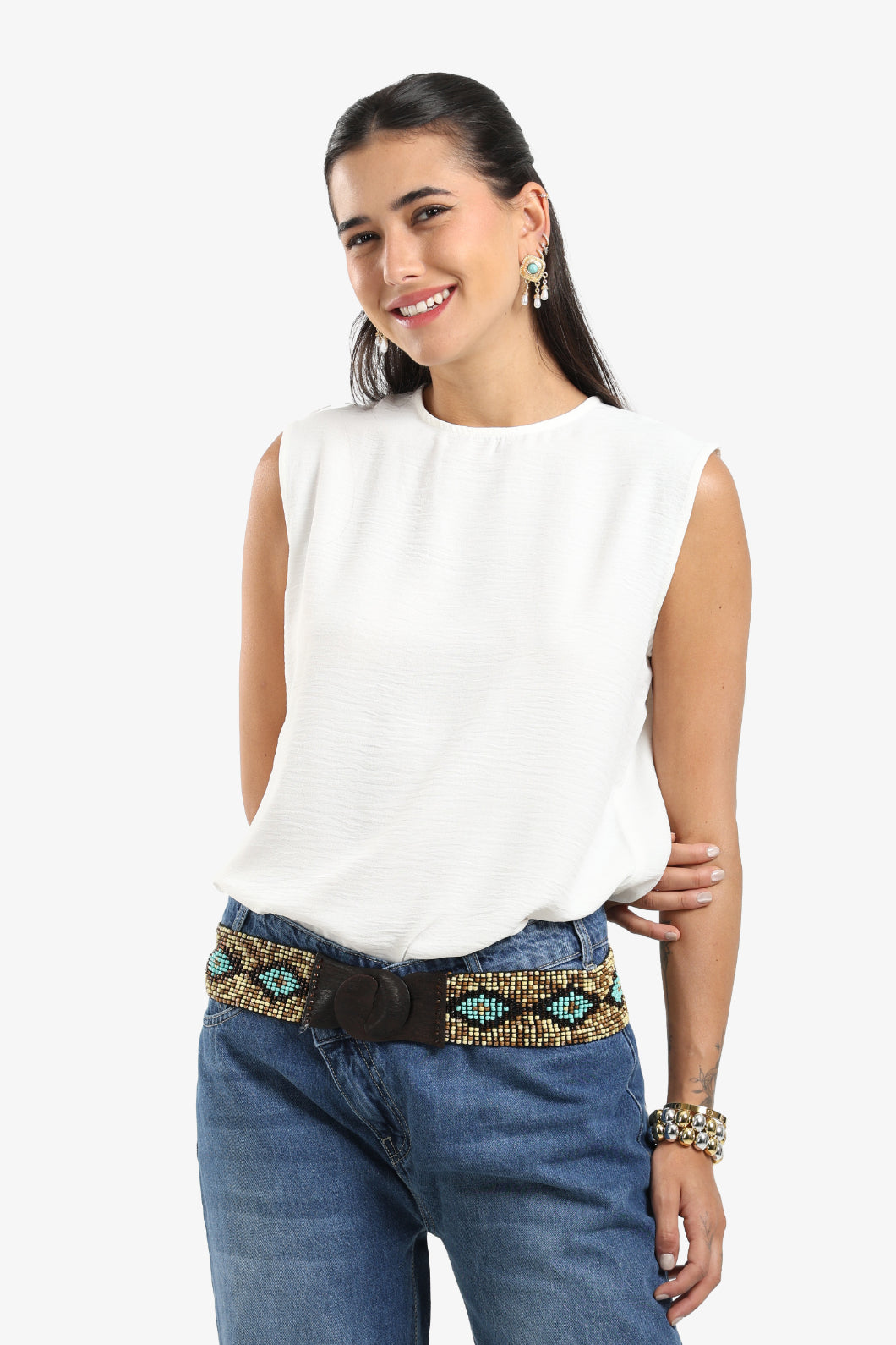 Relaxed Fit Basic Blouse