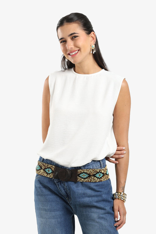 بلوزة أساسية مريحة