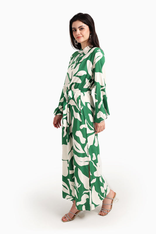 فستان مطبوع أنيق