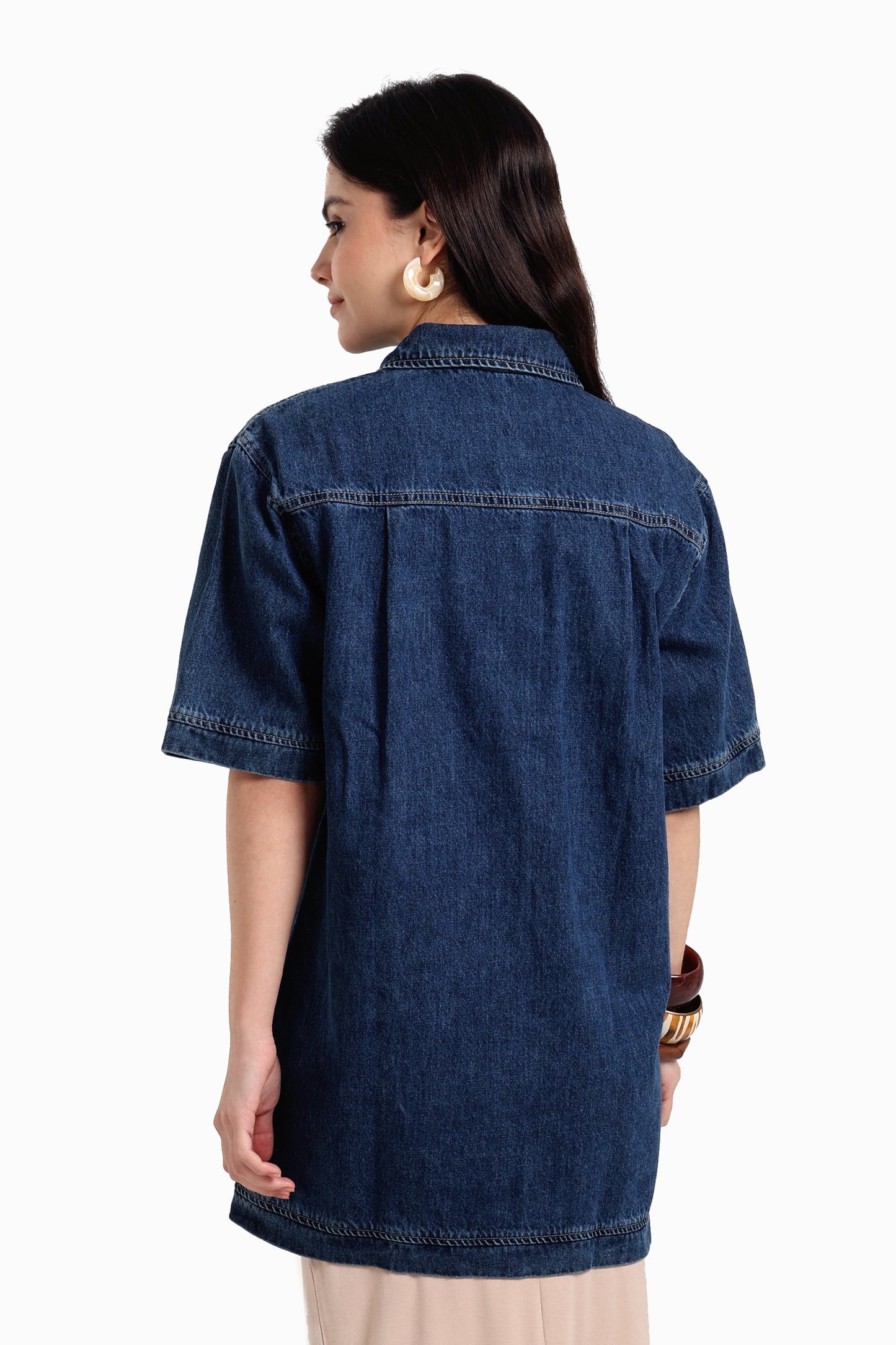 Denim Shirt with Pockets