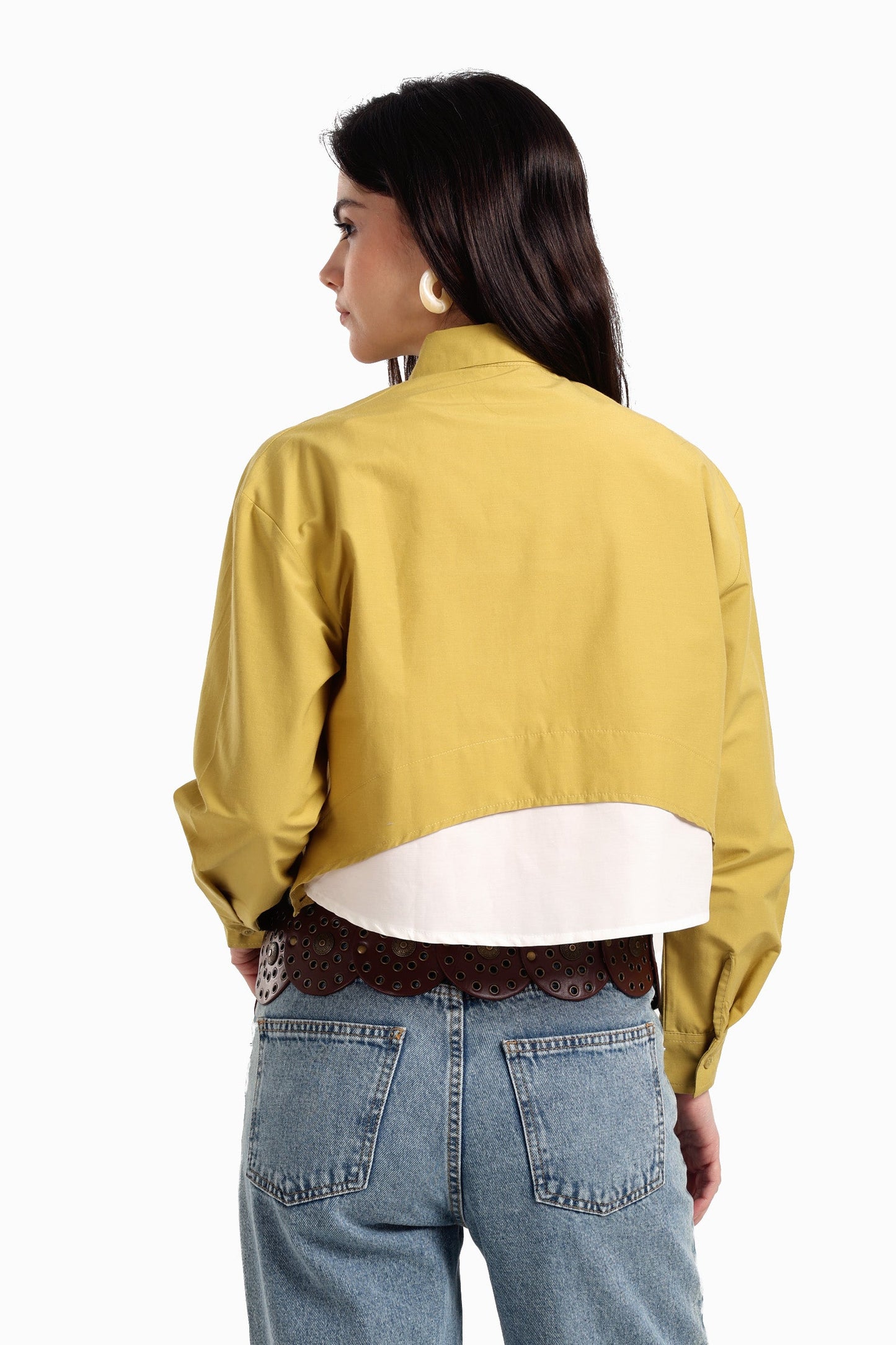 Asymmetrical Cropped Shirt