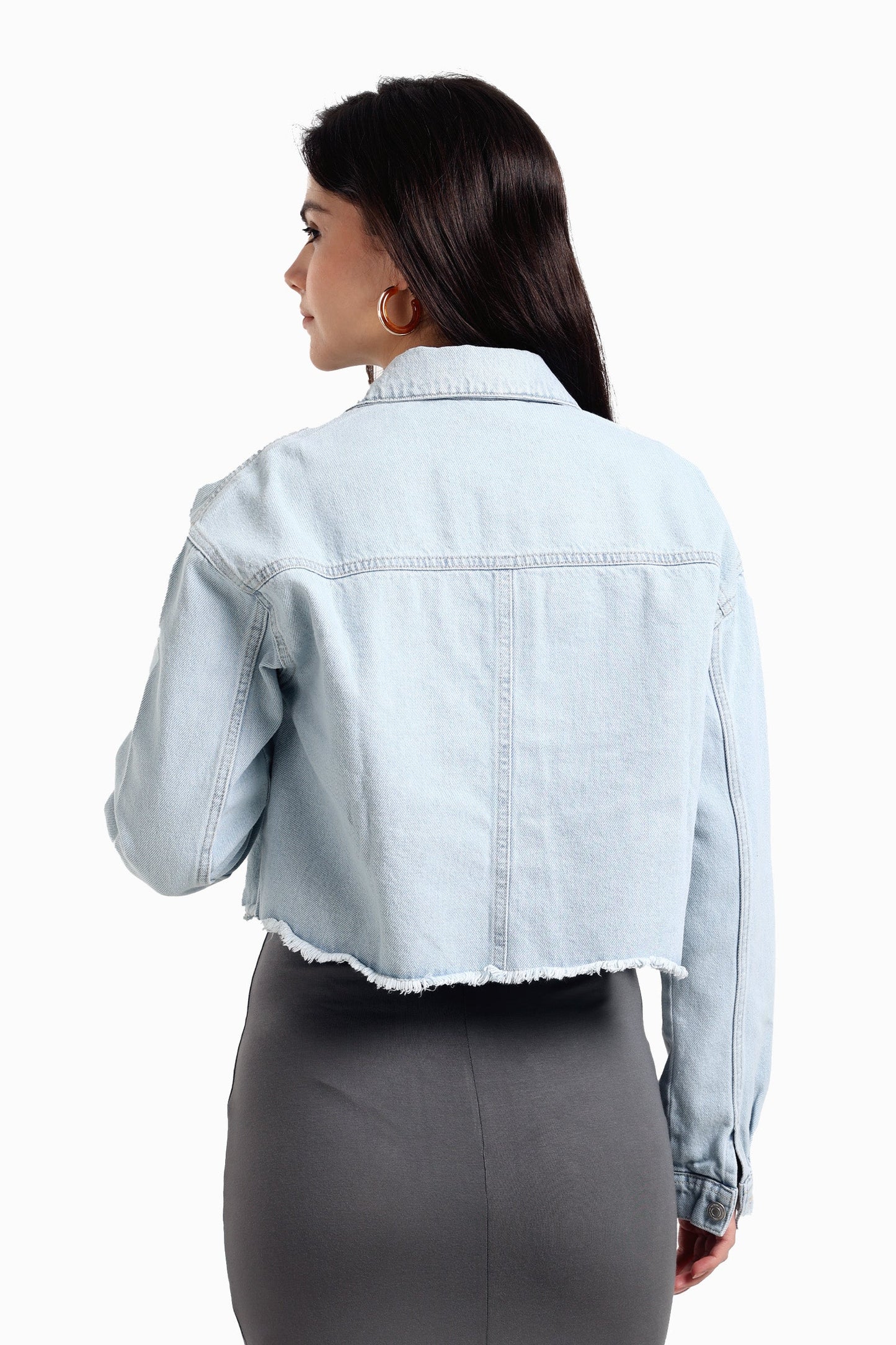 Denim Cropped Shirt