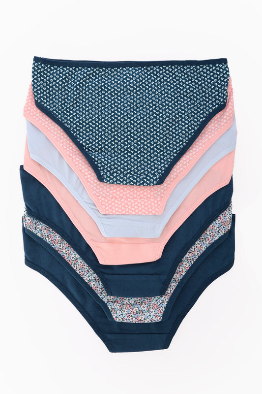 مجموعة من 7 سراويل بيكيني ملونة