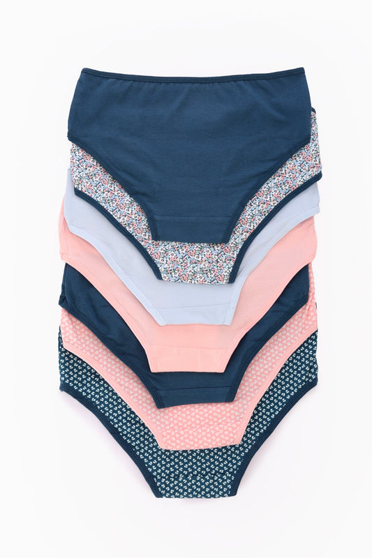 مجموعة من 7 سراويل داخلية ملونة