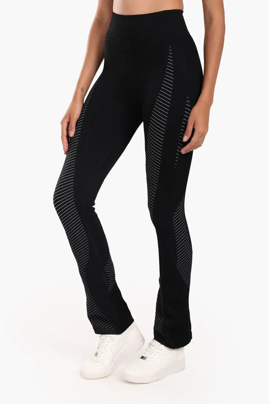 Textured High-Waist Sports Pants