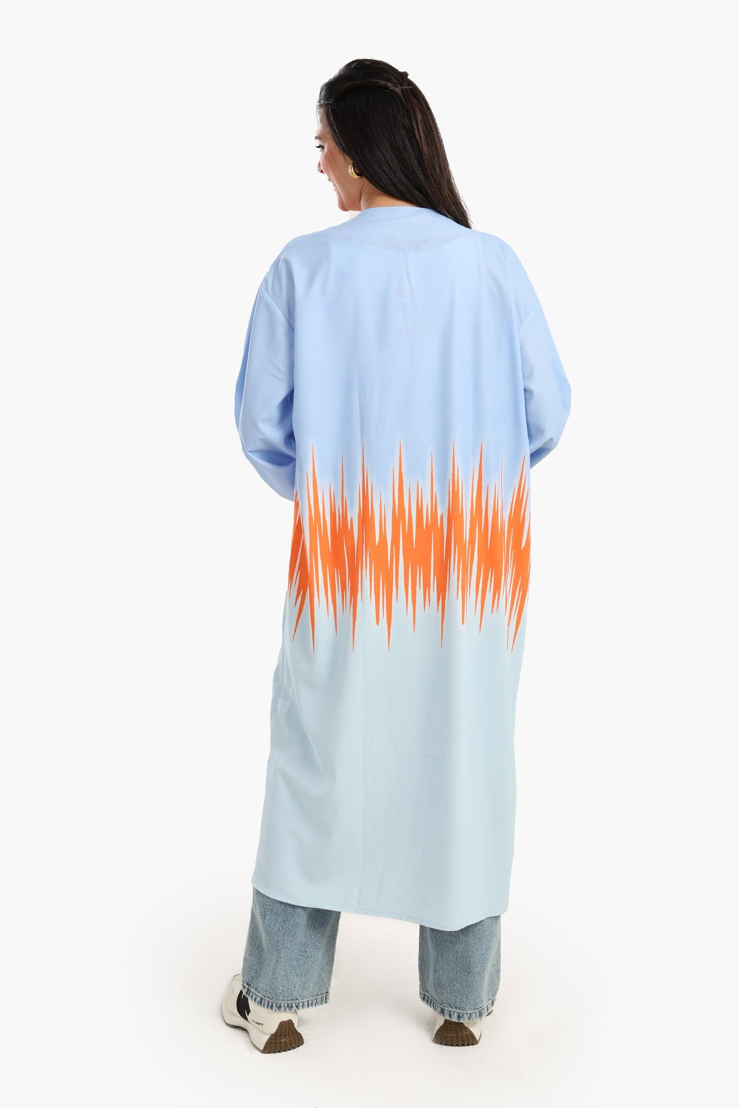 Color Block Midi Kimono