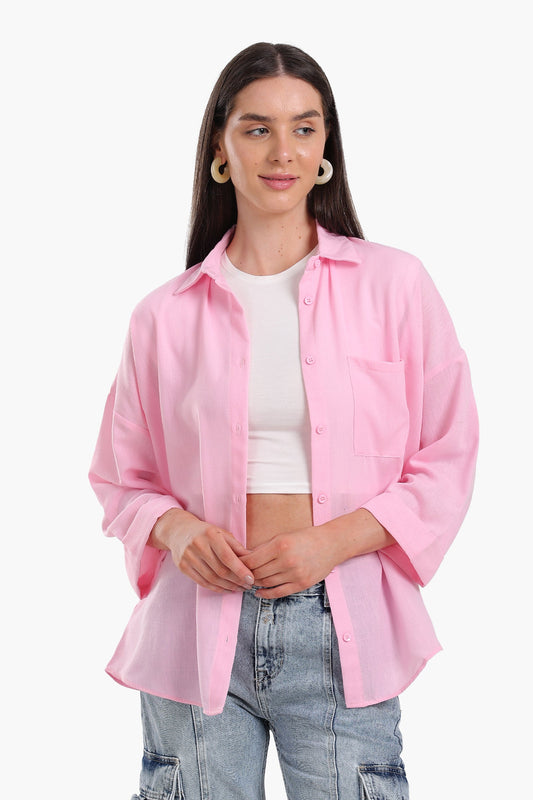 3/4 Sleeves Plain Shirt