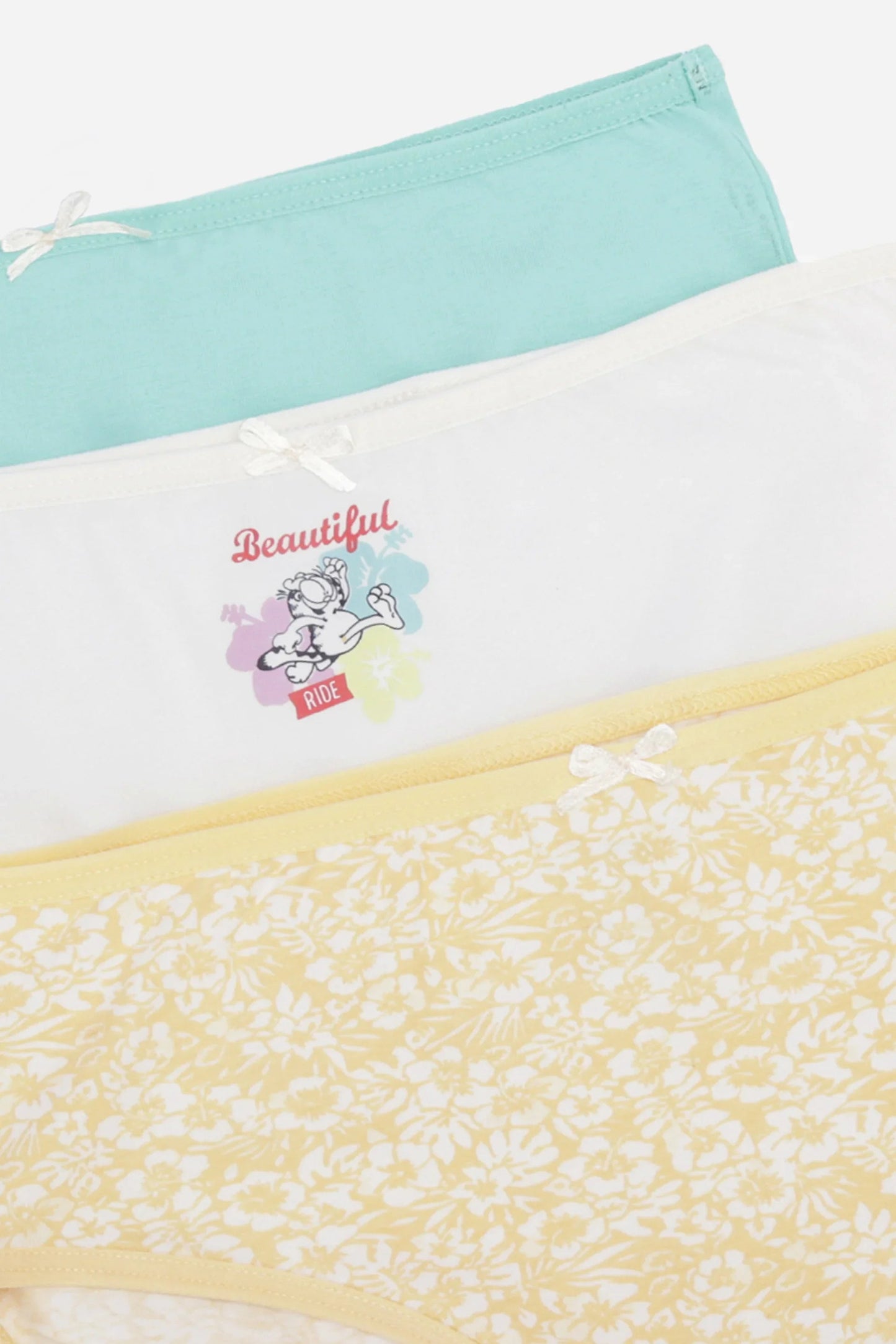 مجموعة من 3 سراويل بيكيني ملونة