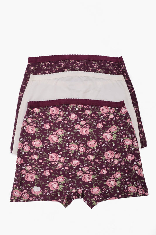 عبوة من 3 سراويل داخلية قصيرة ملونة