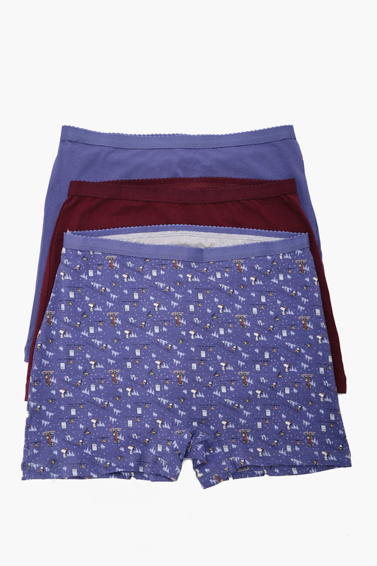 عبوة من 3 سراويل داخلية قصيرة ملونة