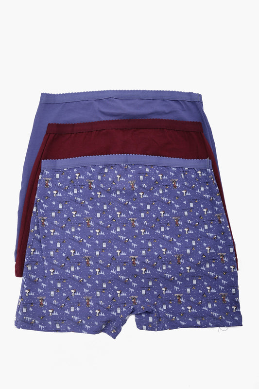 عبوة من 3 سراويل داخلية قصيرة ملونة