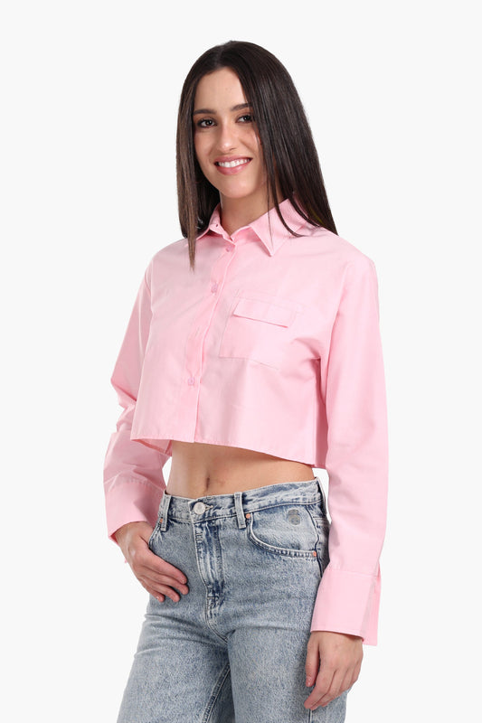Cropped Viscose Shirt