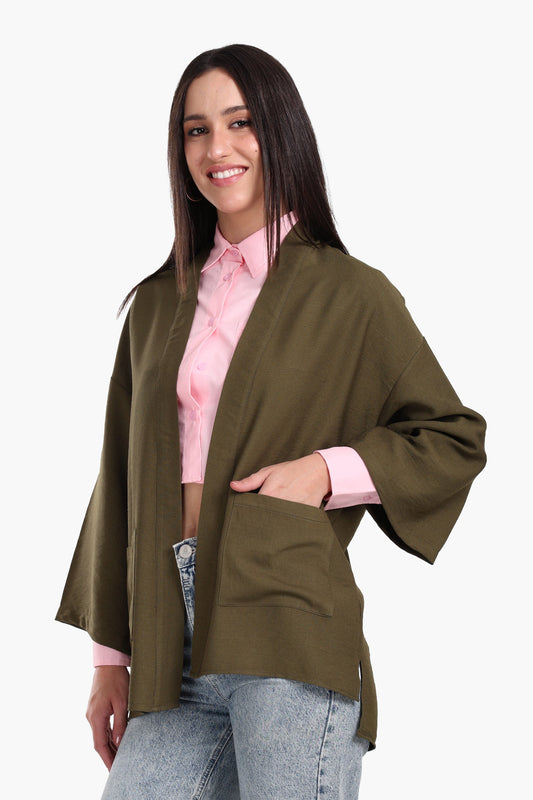 Wrist Length Sleeves Kimono